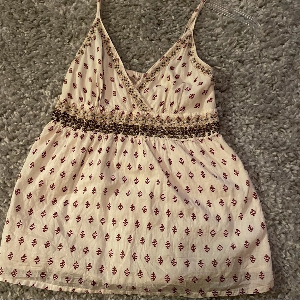 Tank with sequin and bead detail 🌵